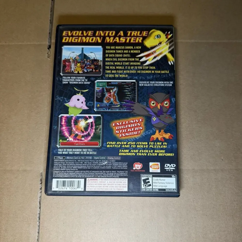 Digimon World Data Squad PS2 Complete CIB Authentic